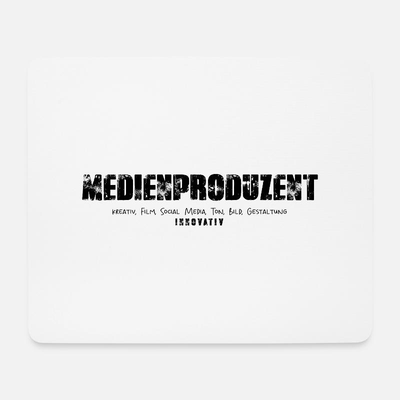 Medienproduzent - Mousepad (Querformat) - Weiß
