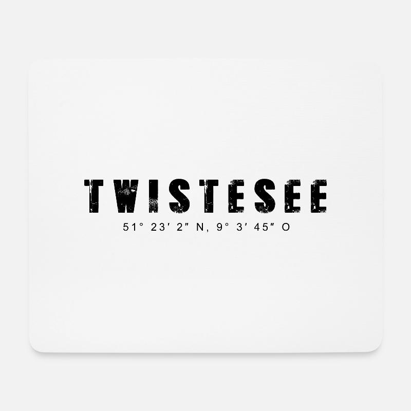 Twistesee - Mousepad (Querformat) - Weiß
