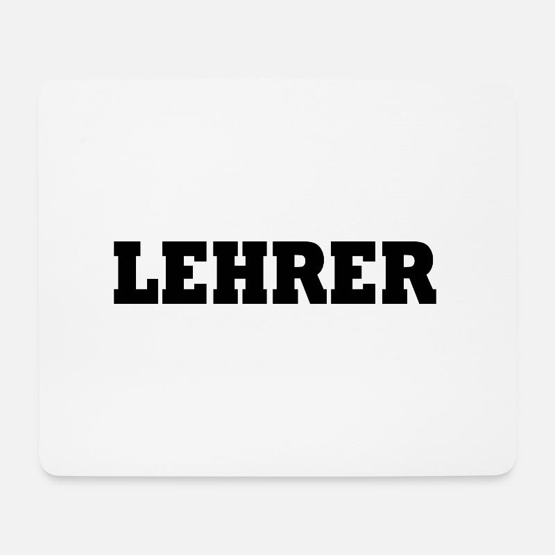 Lehrer - Mousepad (Querformat) - Weiß