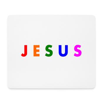Jesus - Mouse Pad (horizontal) - white - Front