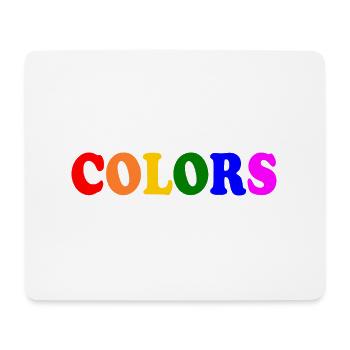 Colors lgbt - Mousepad (Querformat) - Weiß - Vorne