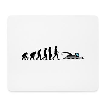 Snow Groomer Evolution Crane Vehicle Slope Snow - Mouse Pad (horizontal) - white - Front