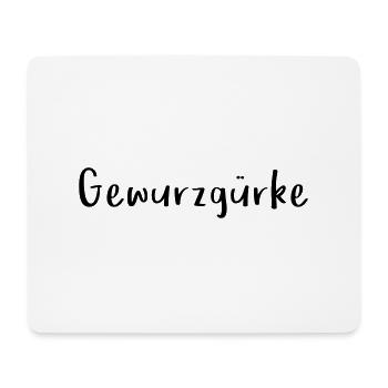 Versprecher Gewurzgürke Fun Logo Text - Mousepad (Querformat) - Weiß - Vorne