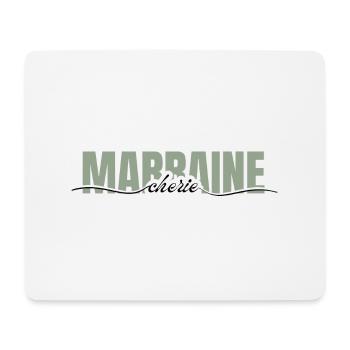 marraine chérie -cadeau marraine - Tapis de souris (format paysage) - blanc - Devant