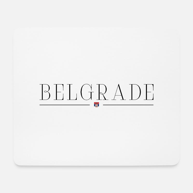 Ich liebe Belgrad - Mousepad (Querformat) - Weiß