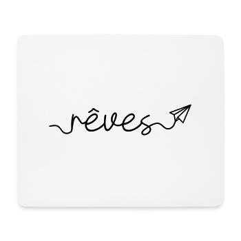 Träume - Mousepad (Querformat) - Weiß - Vorne