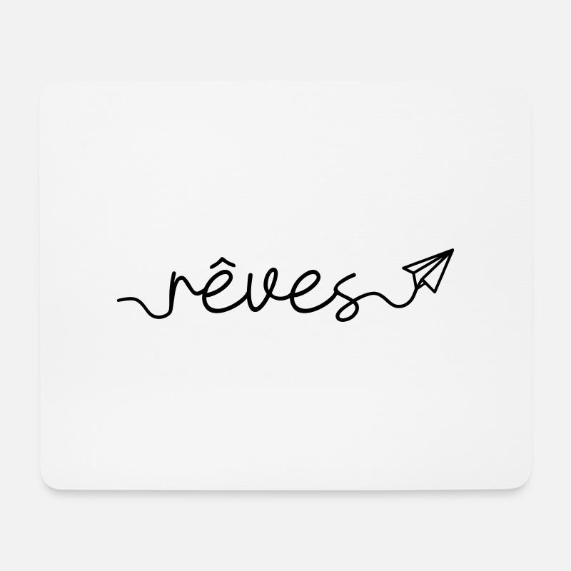 Träume - Mousepad (Querformat) - Weiß