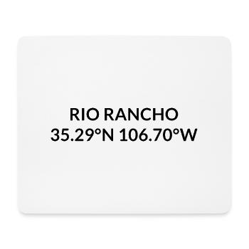 Rio Rancho New Mexico USA Koordinaten - Mousepad (Querformat) - Weiß - Vorne