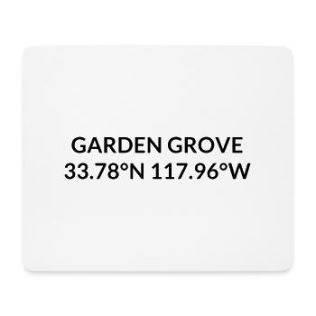 Garden Grove, California, USA Coordinates - Mouse Pad (horizontal) - white - Front