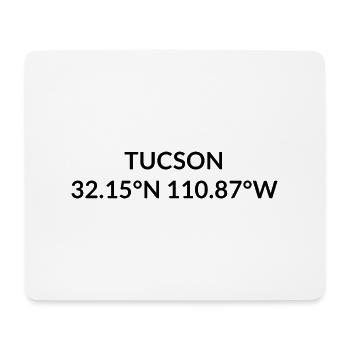 Tucson Arizona USA Koordinaten - Mousepad (Querformat) - Weiß - Vorne