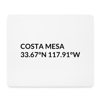 Costa Mesa California USA Koordinaten - Mousepad (Querformat) - Weiß - Vorne