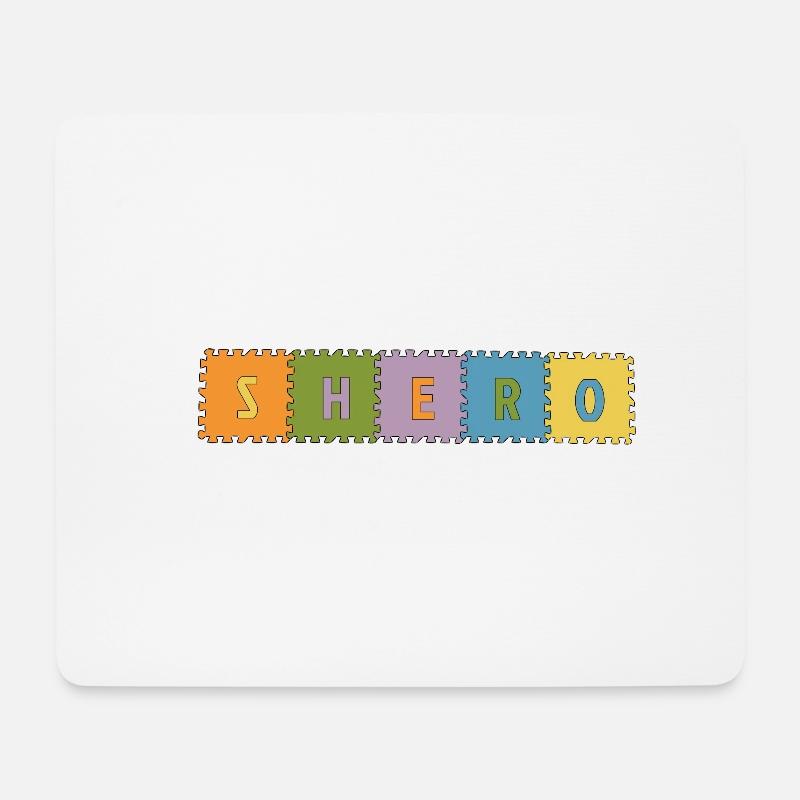 Shero - Mousepad (Querformat) - Weiß