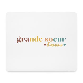 Grande soeur d' amour cadeau pour grande soeur - Tapis de souris (format paysage) - blanc - Devant