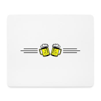 Icône de la ligne de bière - Tapis de souris (format paysage) - blanc - Devant