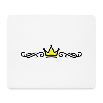 Crown Ornament - Mouse Pad (horizontal) - white - Front
