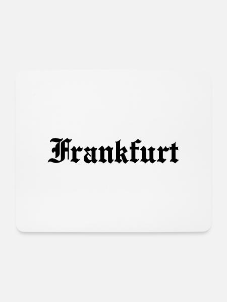 Frankfurt - Mousepad (Querformat) - Weiß