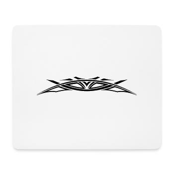 TeeCust n°17 - tribal - Tapis de souris (format paysage) - blanc - Devant