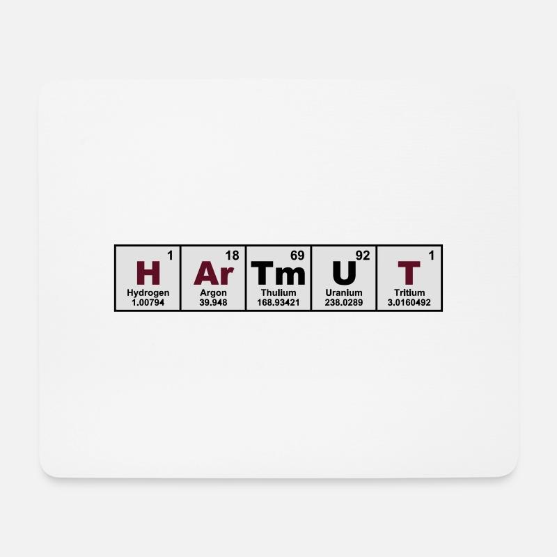 hartmut - Mousepad (Querformat) - Weiß