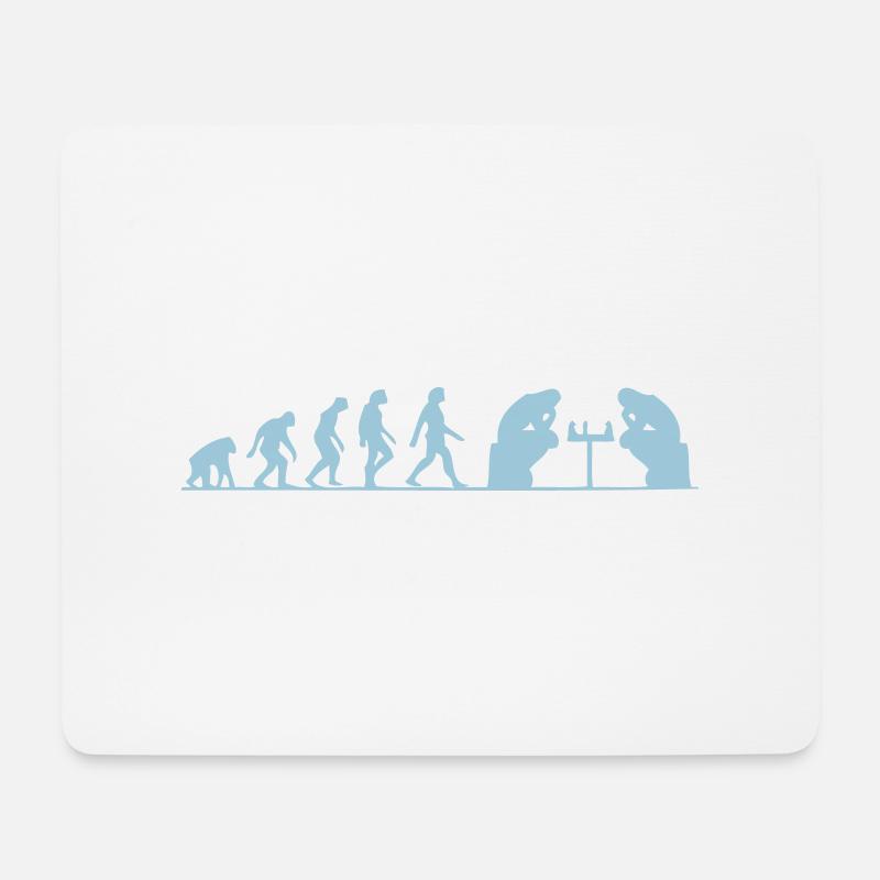 évolution échec - Tapis de souris (format paysage) - blanc