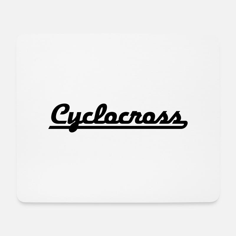 2541614 15137148 cyclocross - Mousepad (Querformat) - Weiß