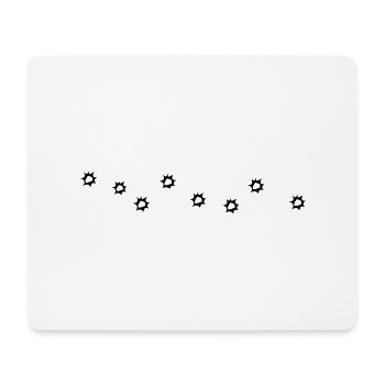 340826 3030624 bulletholes orig - Mouse Pad (horizontal) - white - Front