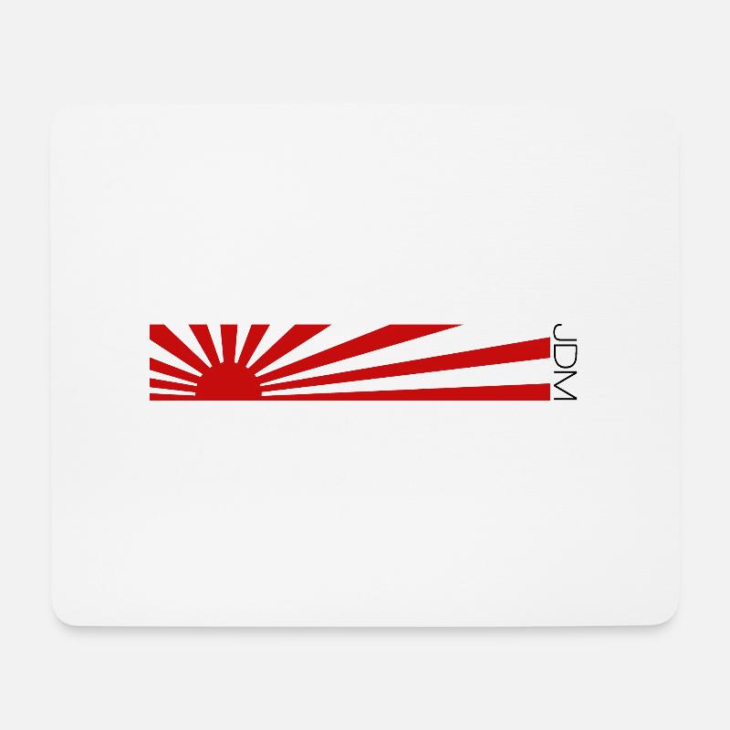 JDM-Flaggendesign - Mousepad (Querformat) - Weiß
