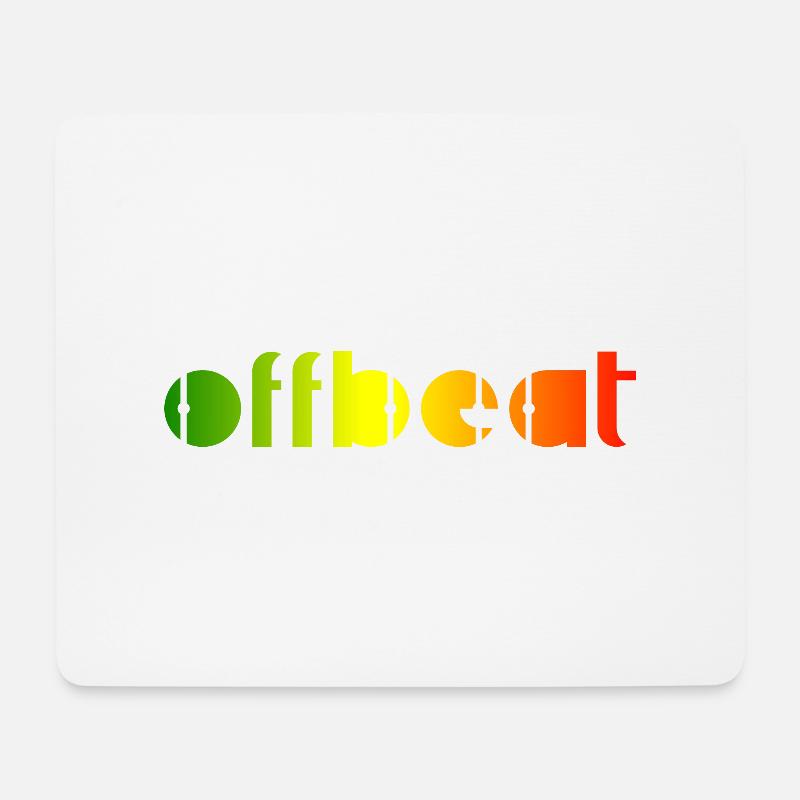 Offbeat, Reggae music - Mousepad (Querformat) - Weiß