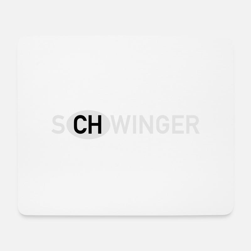 Schwinger Schweiz - Mousepad (Querformat) - Weiß
