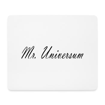 Mr Universum - Mousepad (Querformat) - Weiß - Vorne
