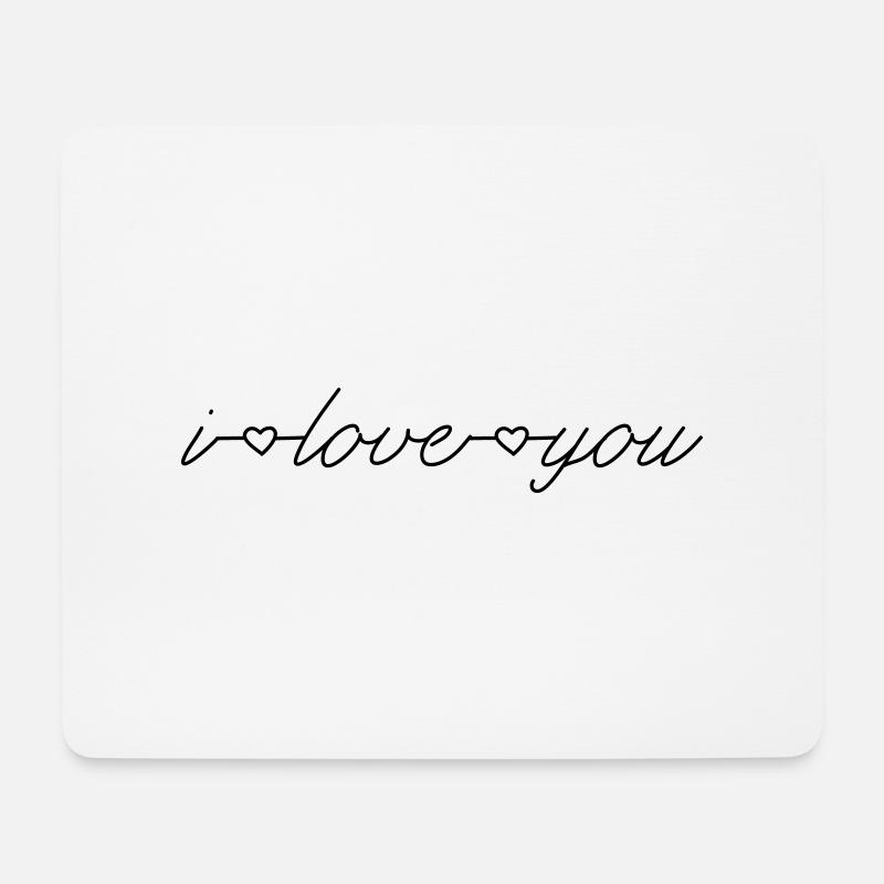 i love you - Mouse Pad (horizontal) - white