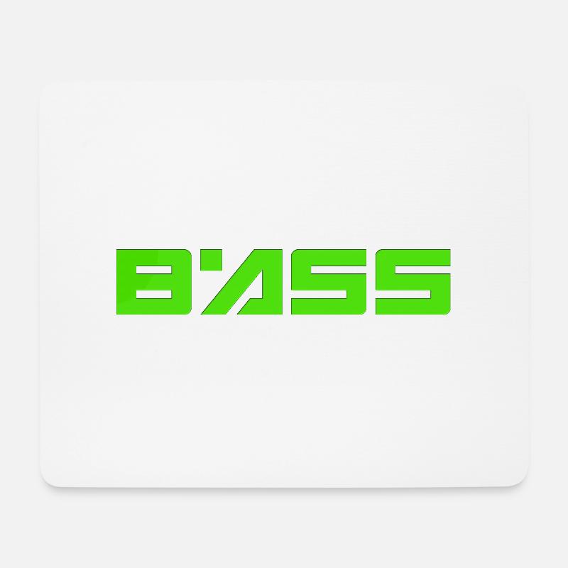 bass4 - Mousepad (Querformat) - Weiß