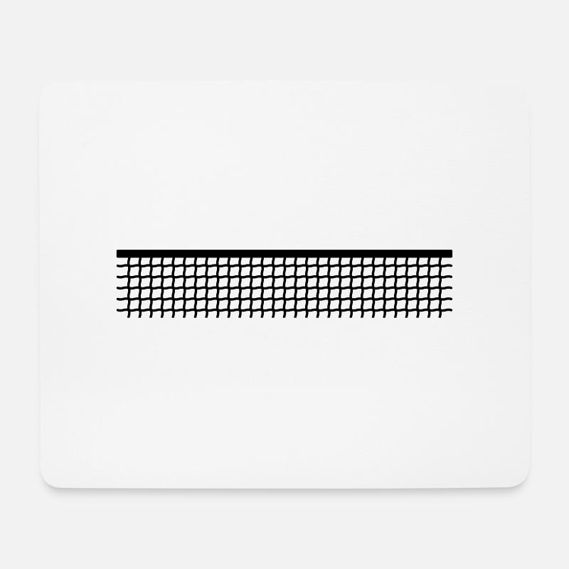Tennis-Netz - anpassbar - Mousepad (Querformat) - Weiß