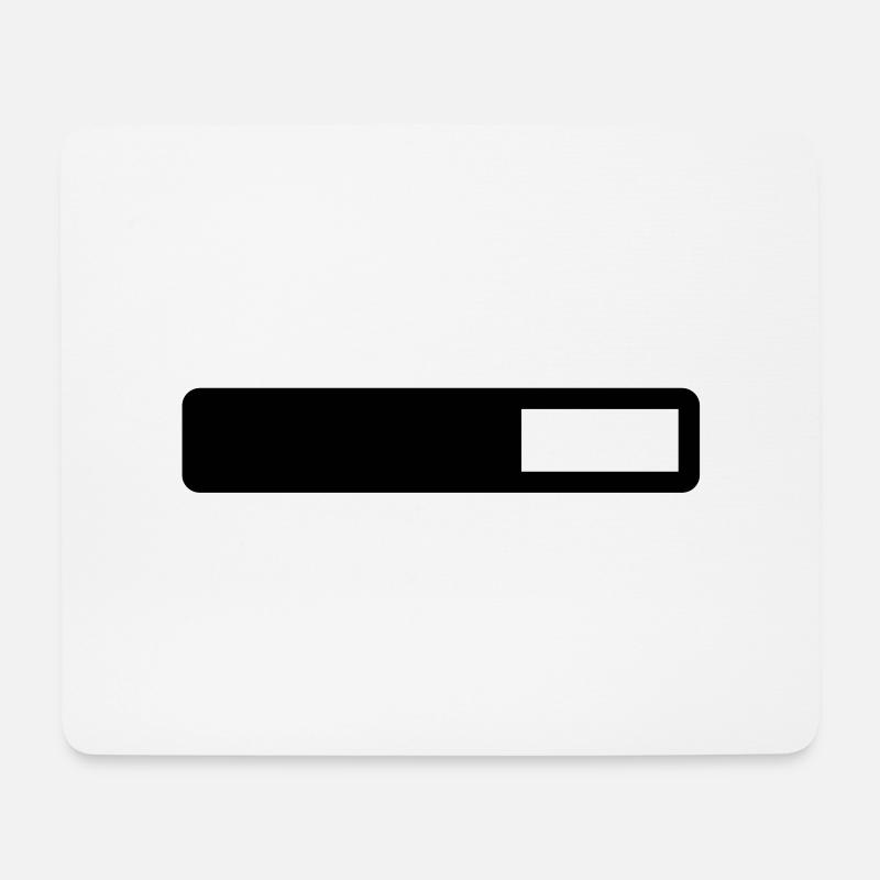 ladebalken - Mousepad (Querformat) - Weiß