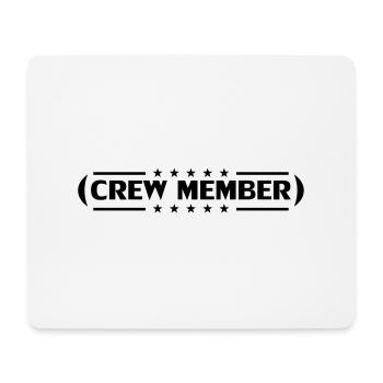 Crew Member Stars Design - Mouse Pad (horizontal) - white - Front