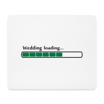 wedding loading 80% - Mousepad (Querformat) - Weiß - Vorne