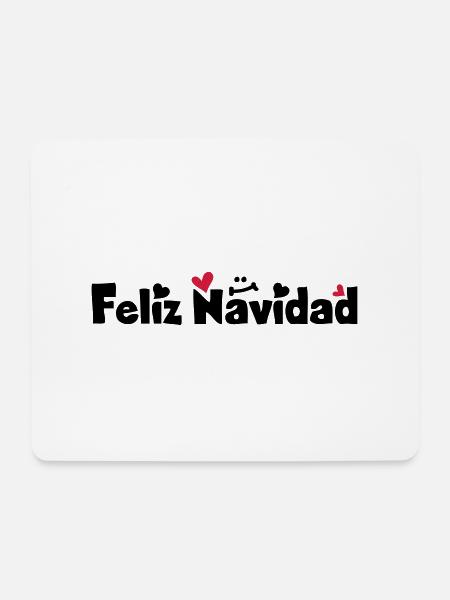Feliz Navidad Frohe Weihnachten - Mousepad (Querformat) - Weiß