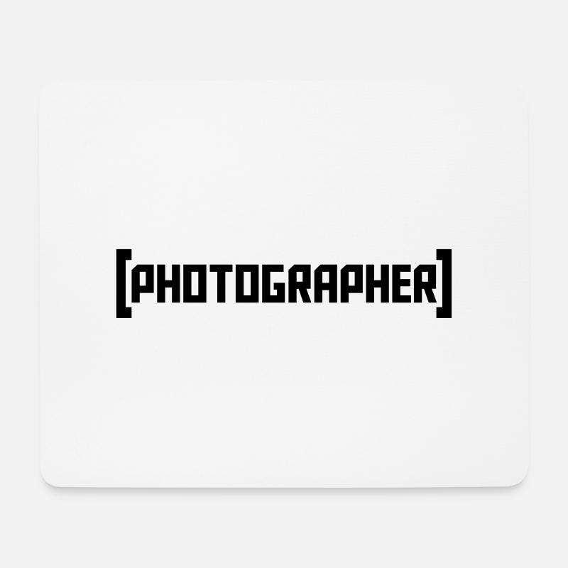 Photographer - Mousepad (Querformat) - Weiß