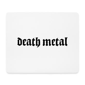 death_metal - Mousepad (Querformat) - Weiß - Vorne