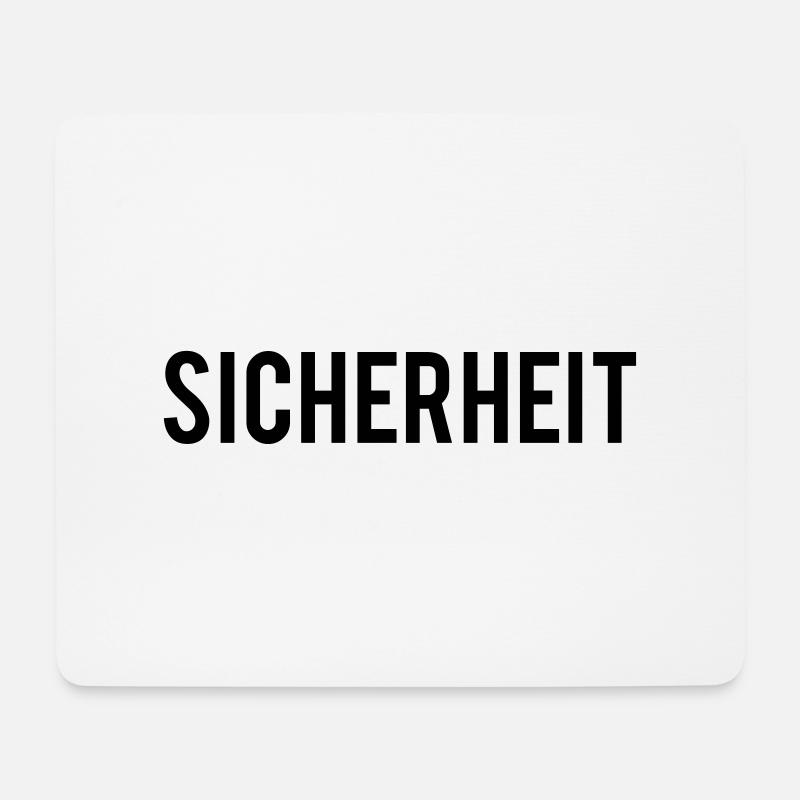 sicherheit - Mousepad (Querformat) - Weiß