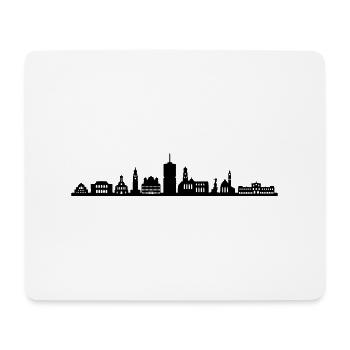 Skyline - Augsburg - Mousepad (Querformat) - Weiß - Vorne