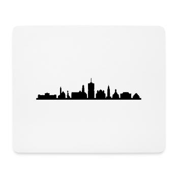 Skyline - Augsburg - Mousepad (Querformat) - Weiß - Vorne