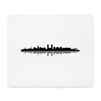 Skyline - Oslo - Mousepad (Querformat) - Weiß - Vorne