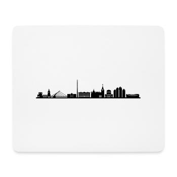 Skyline - Dublin - Mousepad (Querformat) - Weiß - Vorne
