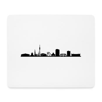 Skyline - Dortmund - Mousepad (Querformat) - Weiß - Vorne