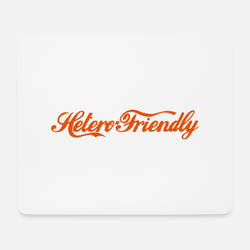 friendly - Mousepad (Querformat) - Weiß