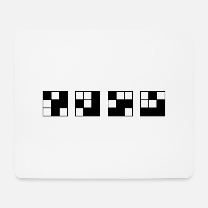 Conception ringarde "continue - ou glisse" - Tapis de souris (format paysage) - blanc