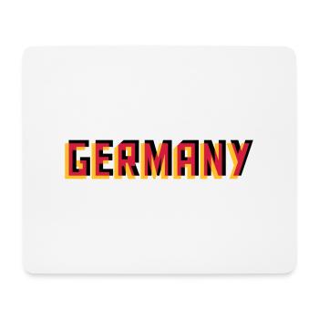 Allemagne Allemagne 3D effet couleurs noir rouge G - Tapis de souris (format paysage) - blanc - Devant