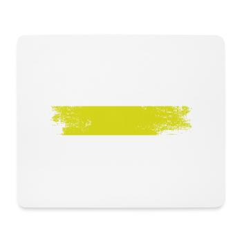 Peinture blob splash peinture peintre cadeau rayures jaune - Tapis de souris (format paysage) - blanc - Devant