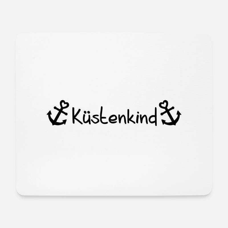 Küstenkind - Mousepad (Querformat) - Weiß