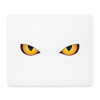 Yeux de panthère - Tapis de souris (format paysage) - blanc - Devant